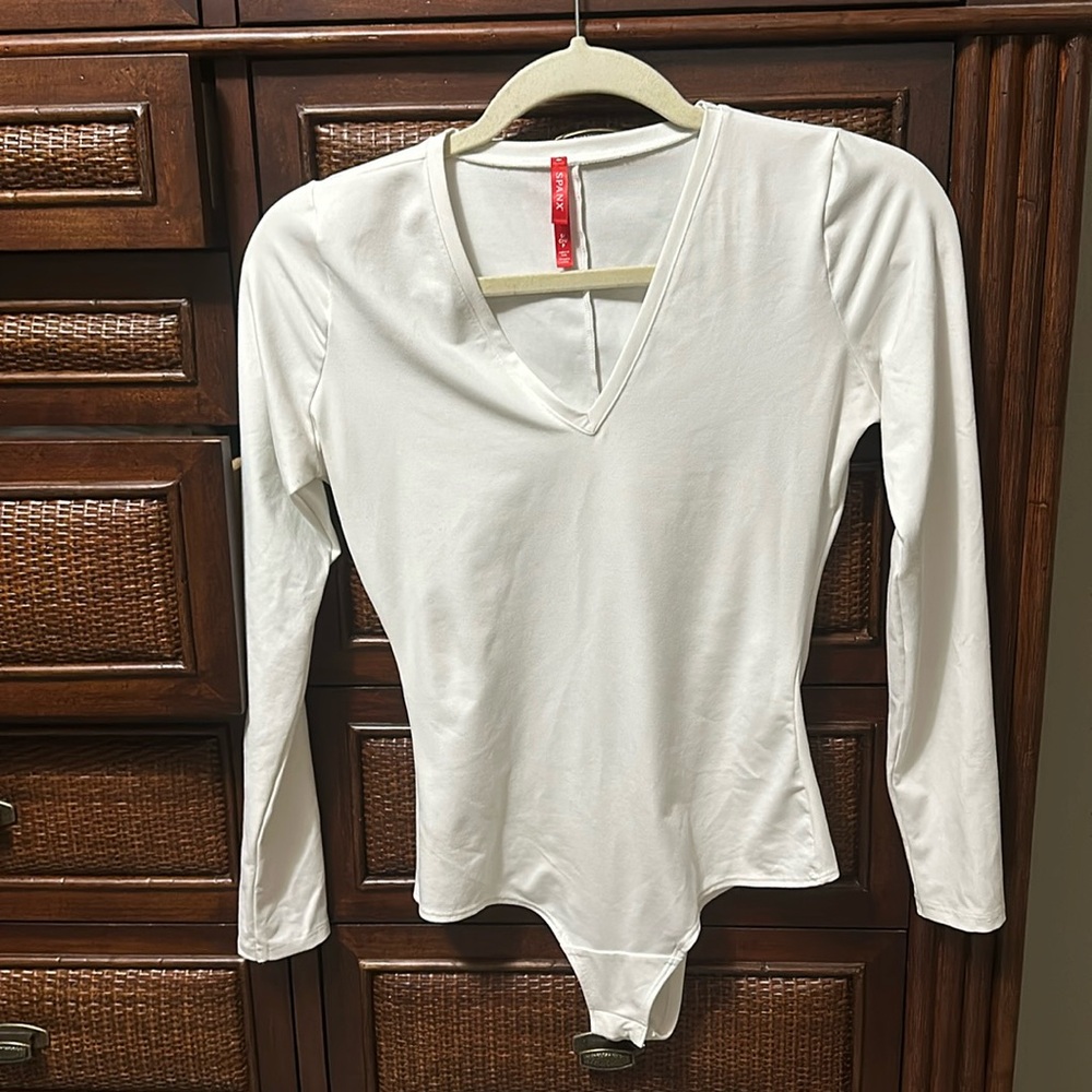 Spanx bodysuit v neck